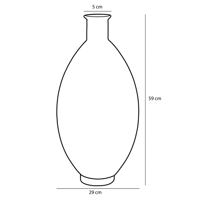 Decorative bottle Yellow 1Glass