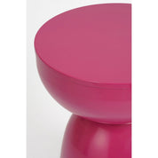 Elliot side table - H45 x Ø32 cm - Iron - Fuchsia