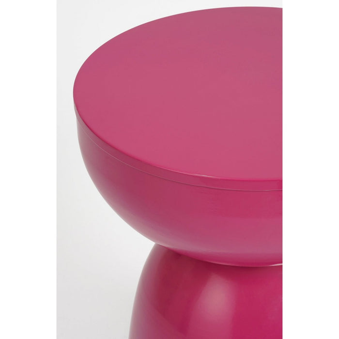 Elliot side table - H45 x Ø32 cm - Iron - Fuchsia