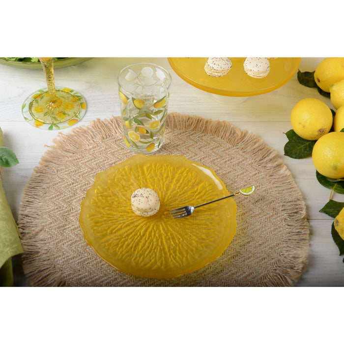 SET 6 LEMON DESSERT FORKS