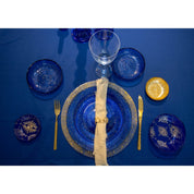 Constellation blue dessert plate 21x21x2cm