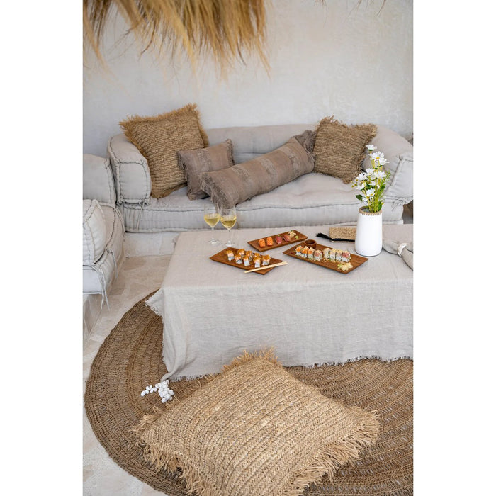 The Linen Tablecloth - Beige - 150x150