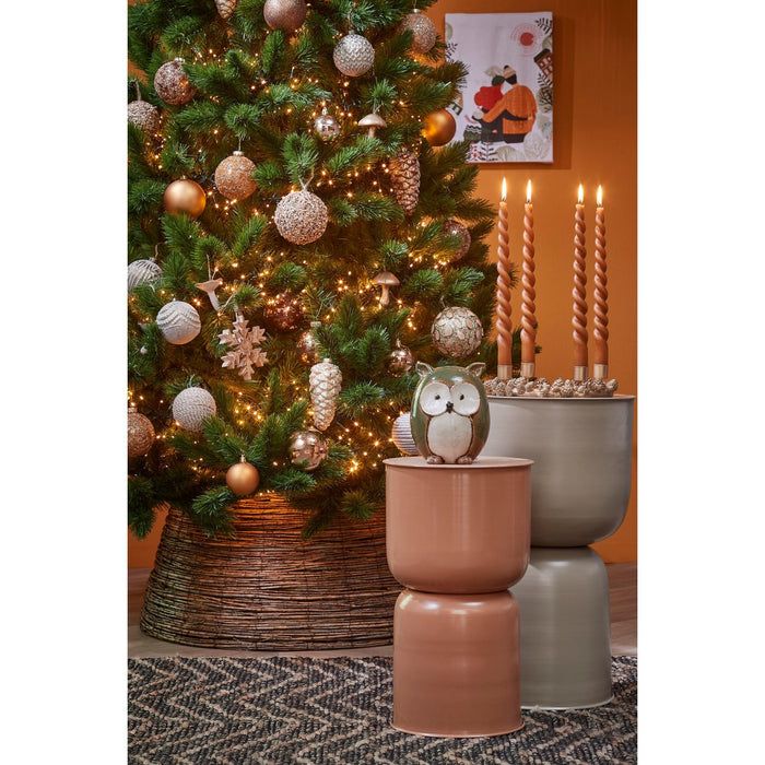 Christmas tree basket - H21 x Ø50 cm - Willow branches - Brown
