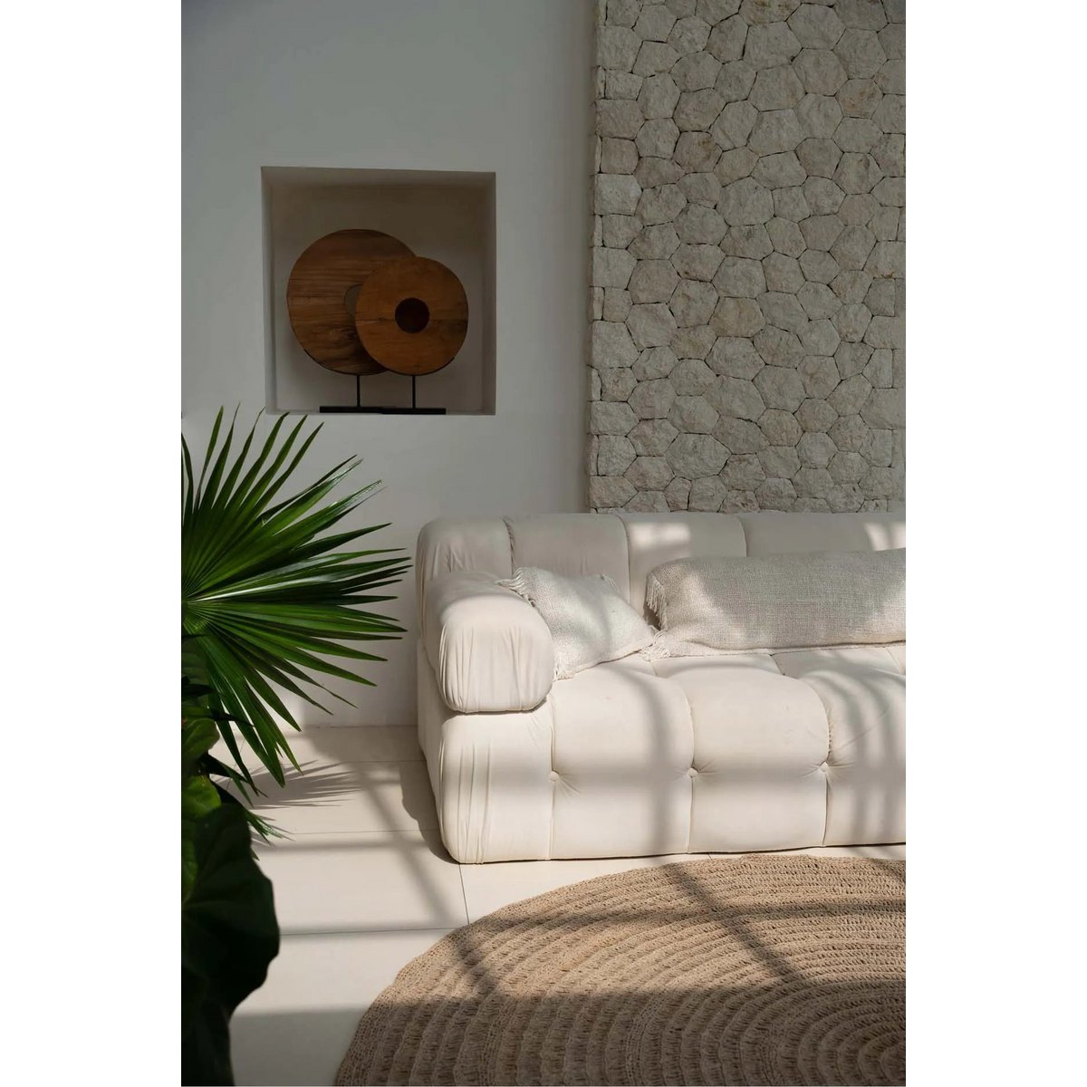 Long Coconut Shavings Cushion