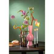 Dinner candle Dip-dye Light blue