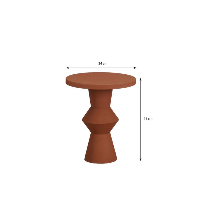 Geometric Terra Side Table