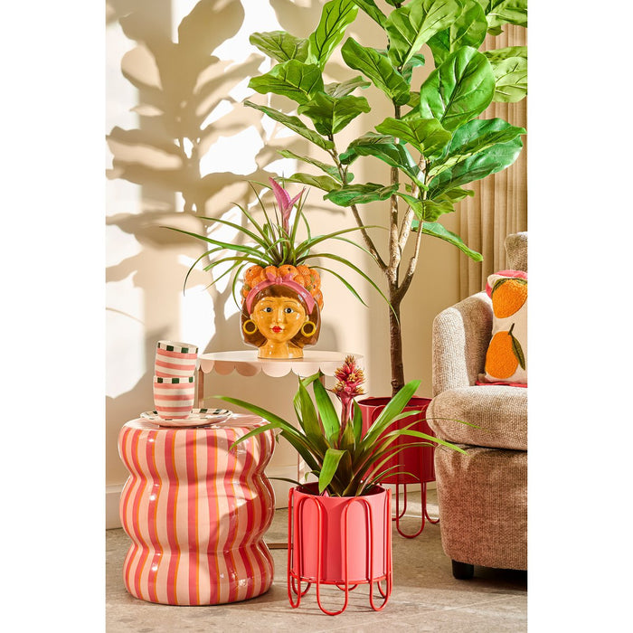 Dione Pink Plant Pots - Set of 2