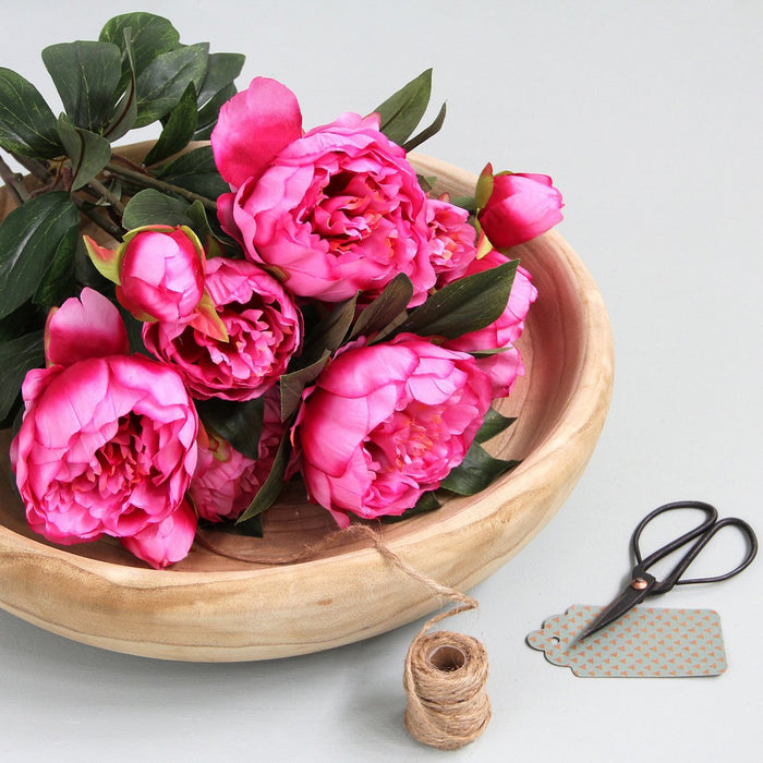 Peony Artificial Flowers Bouquet - H55 x Ø40 cm - Dark Pink
