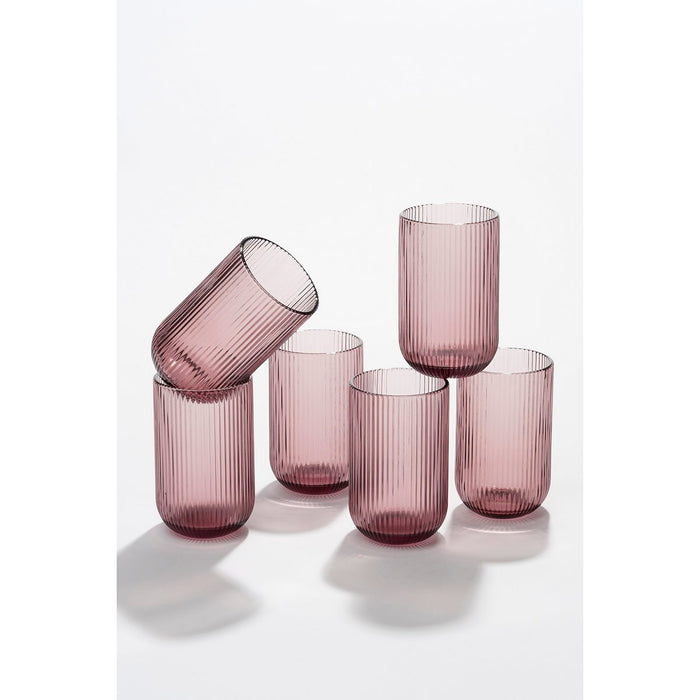Purple Merlot Drinking Glass - Set of 6