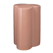 Brazil Bijzettafel - H44 x Ø30 cm - Keramiek - Lichtroze