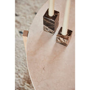 Savi Vierkante Marmeren Kandelaar - Laag