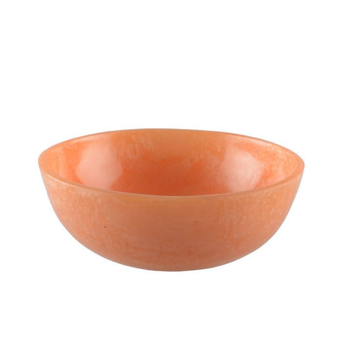 SALAD BOWL IN PEACH COLOR RESIN 23CM