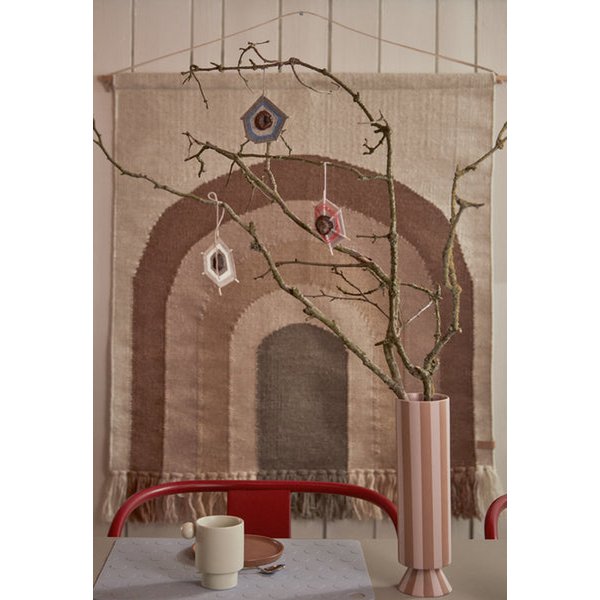 The Tall Dune Vase – Caramel & Rose