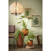 Pella Hanglamp - H50 x Ø51 cm - Linnen - Off-white