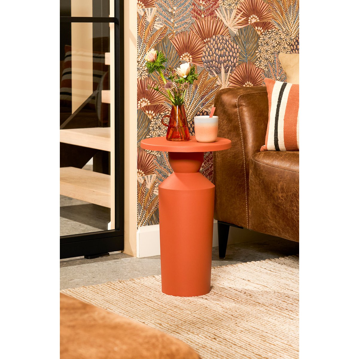 Feroza Orange Side Table