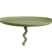 Olive Green Zig Zag Side Table - Medium