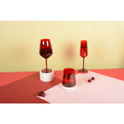 Red Velvet Champagne Flutes - Set of 6