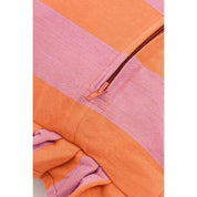 Decorative cushion - L45 x B45 x H10 cm - Cotton - Lilac, Orange