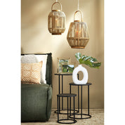 Quinty Side table - Set of 3 - H50 x Ø32 cm - Metal - Black