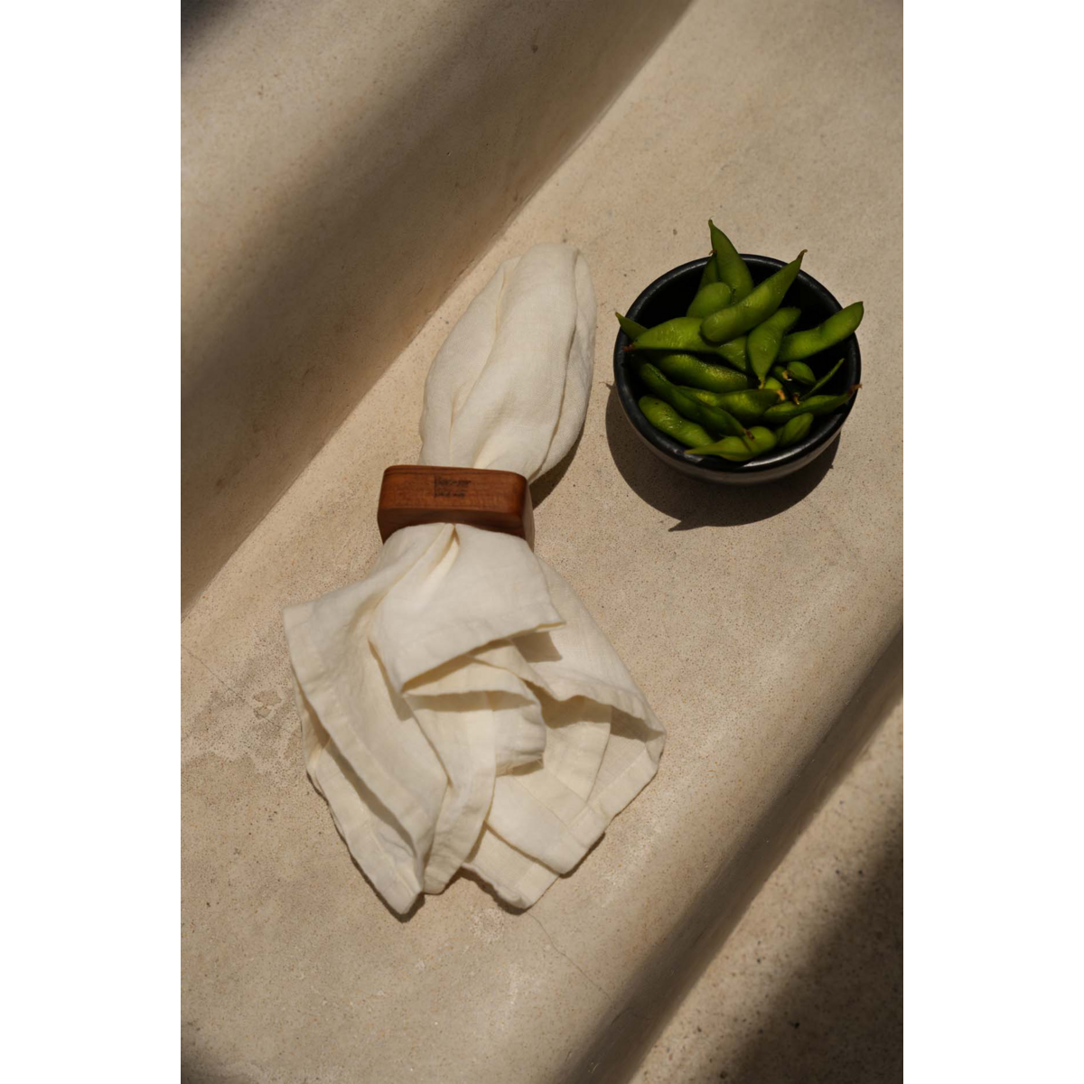 Het linnen servet - Wit - Set van 4