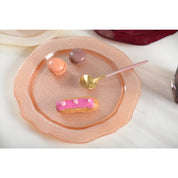 Salmon Peach Dessert Plate