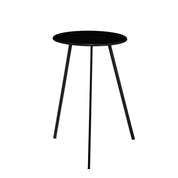 Seatle Outdoor Side Table - H58 x Ø38 cm - Metal - Black