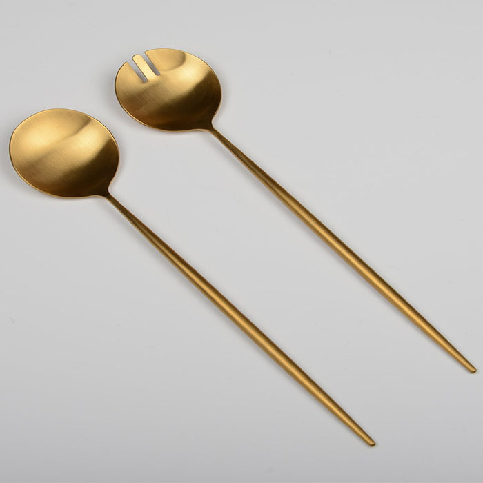 MATTE GOUDEN SALADESERVICE