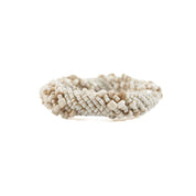 The Beaded Napkin Ring - White