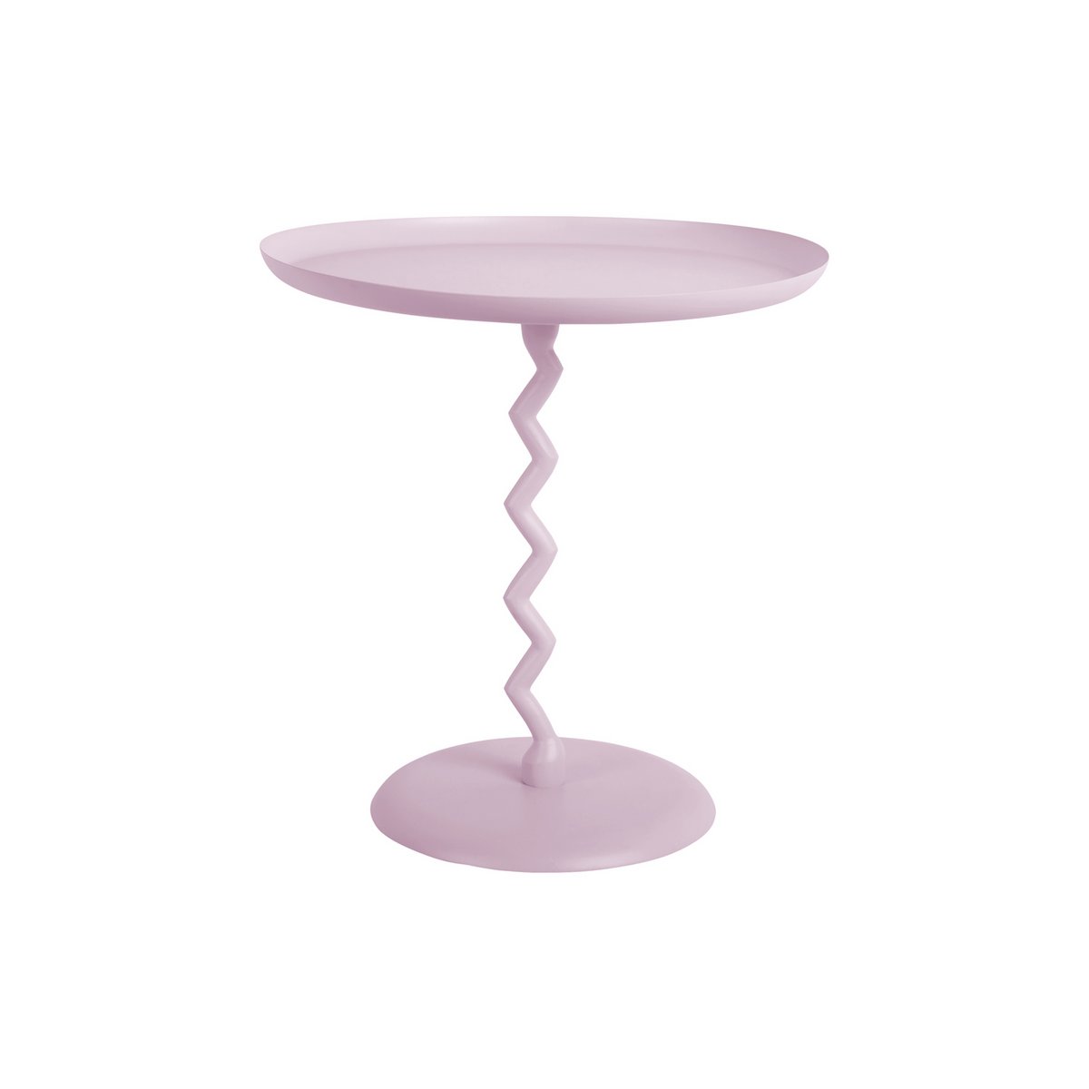 Baby Pink Zig Zag Side Table - Medium