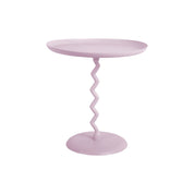 Baby Pink Zig Zag Side Table - Medium