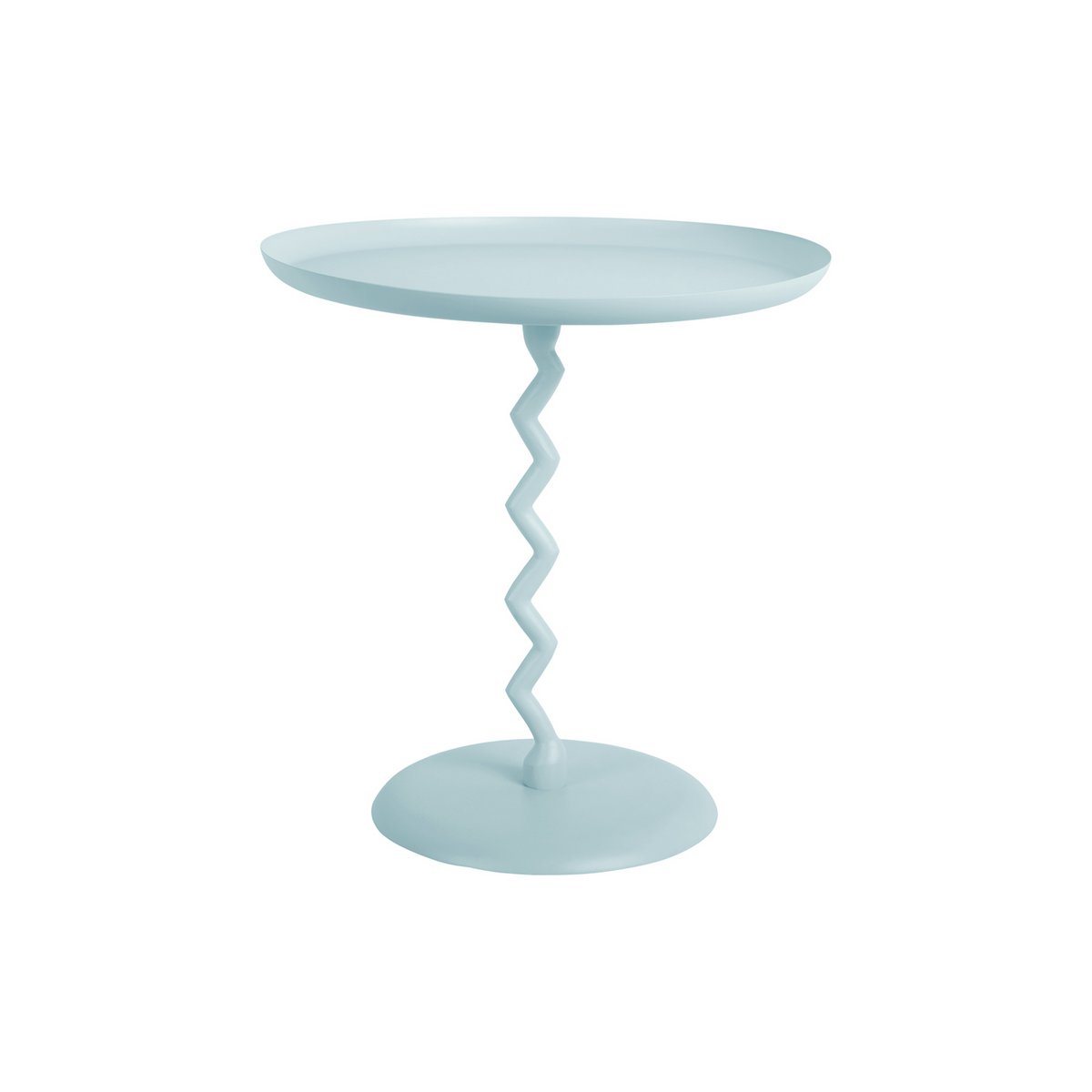 Sky Blue Zig Zag Side Table - Medium