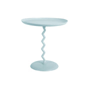 Sky Blue Zig Zag Side Table - Medium