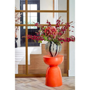 Elliot side table - H45 x Ø32 cm - Iron - Orange