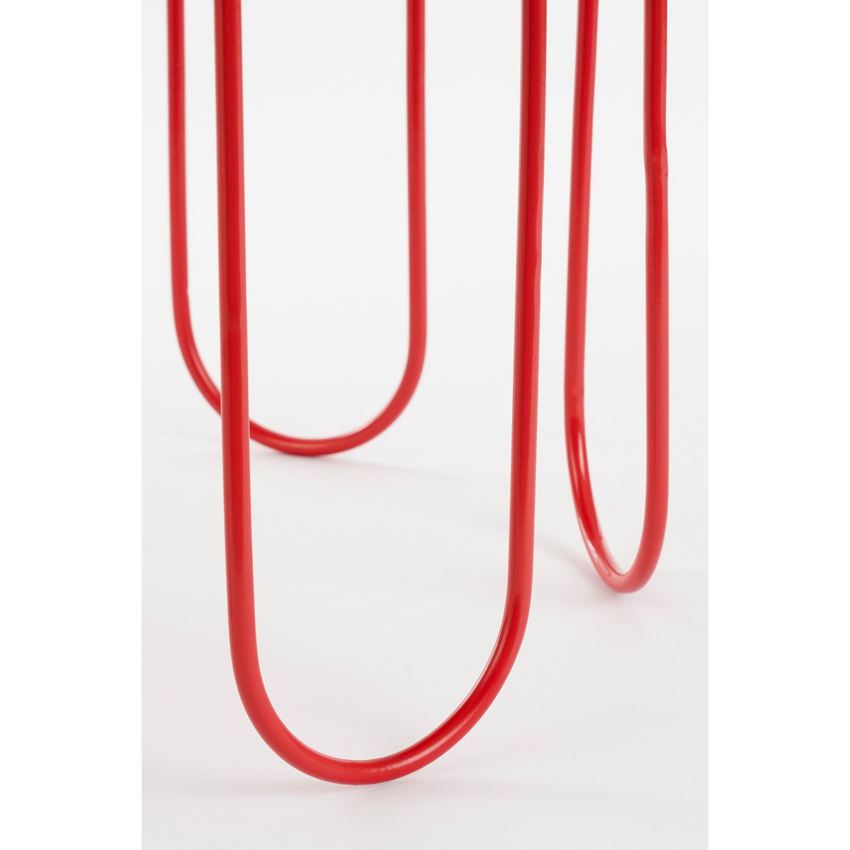 Dione side table - Set of 2 - H40 x Ø46 cm - Metal - Orange