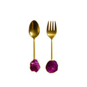 Golden salad covers Pierre Agate Rose