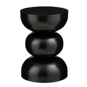 Luna side table - H46 x Ø32 cm - Iron - Black
