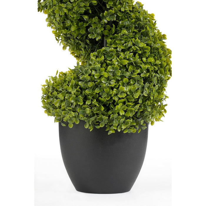 Buxus spiral artificial tree - H120 x Ø25 cm - Green