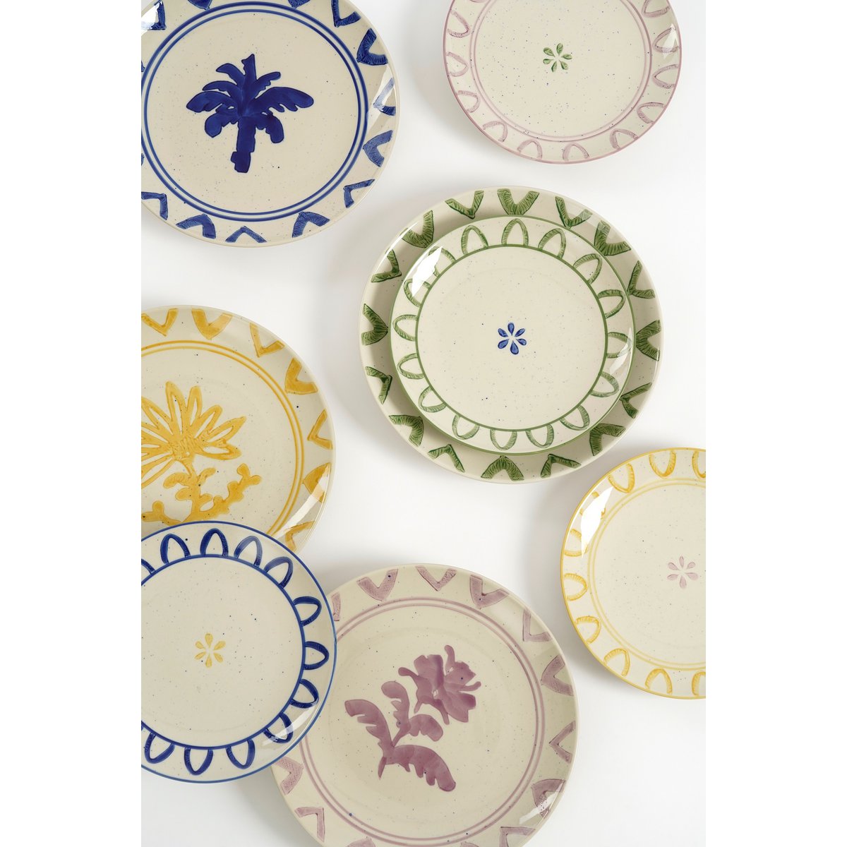 Clayton Colorful Breakfast Plates - Set of 4