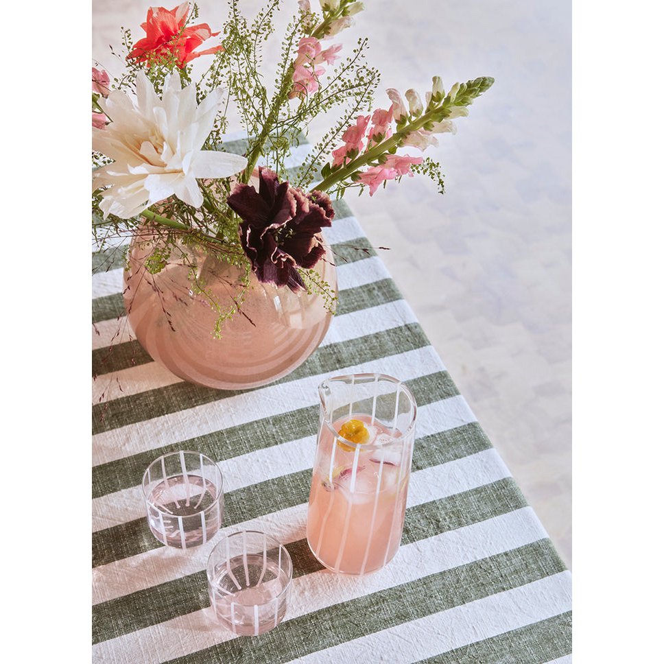 Striped Glass Carafe - Calypso Flow