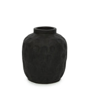 Karbon Black Vase – Medium