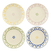 Clayton Colorful Breakfast Plates - Set of 4
