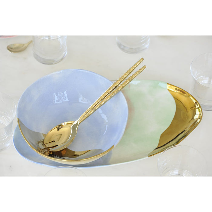 TRICOLOR-PARADISE OVAL DISH