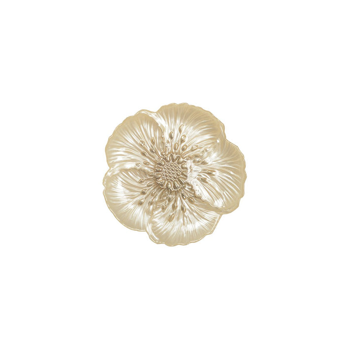Vanille Off-White Bloem Dessertbord