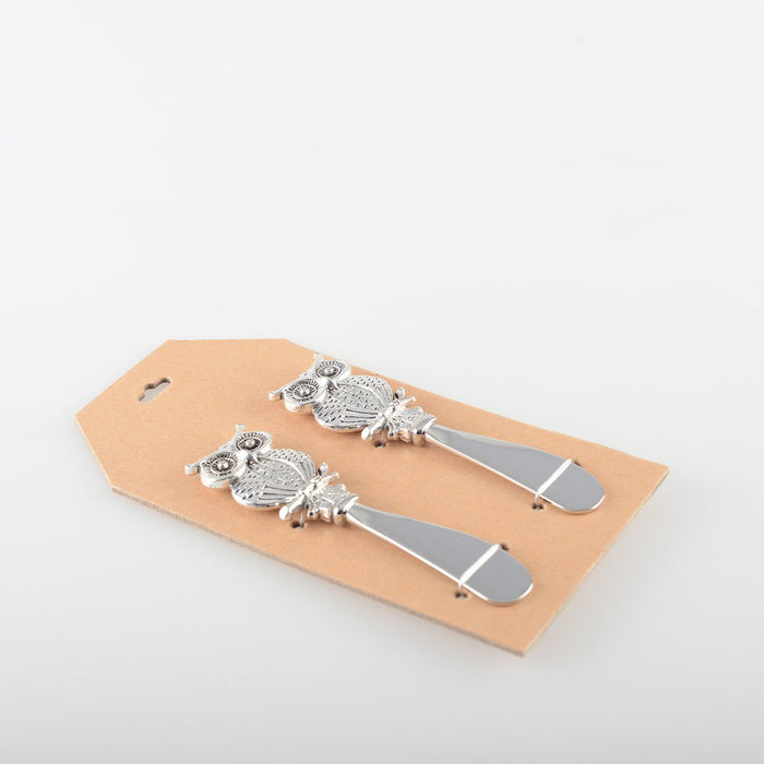 SILVER OWL SPREADER - SET OF 2