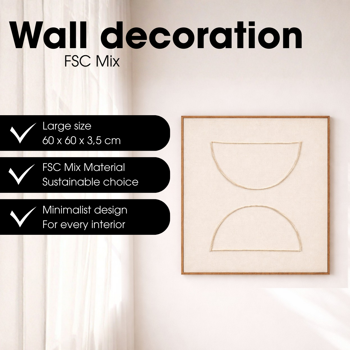 Wall decoration Beige
