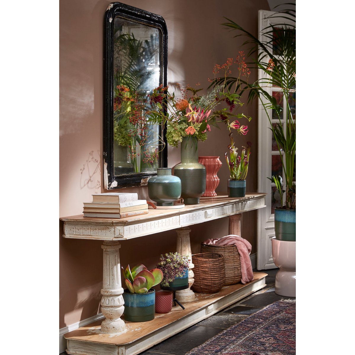 Flowerpot inside Olof Dark brown