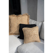 The Raffia Flores Cushion Cover Square - Natural - 40x40