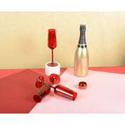 Red Velvet Champagne Flutes - Set of 6