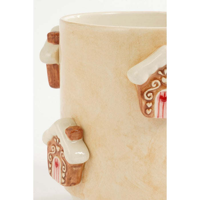 Flowerpot - Assorti - H15 x Ø17 - Dolomite - Off -White