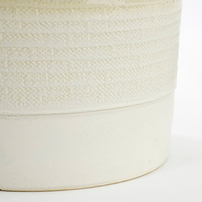 Flowerpot inside Cream 1 Earthenware